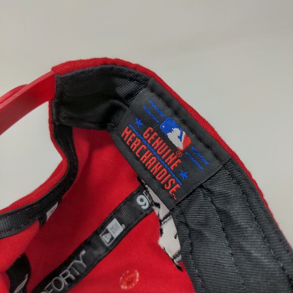 New Era Boys Cincinnati Reds Camo Red Snapback Hat Size Child Embroidered Logo - Picture 11 of 11